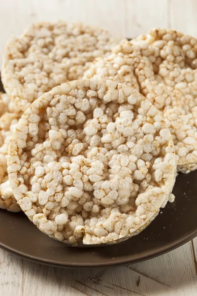 Zdravé Bio rýžové koláčky — Stock fotografie