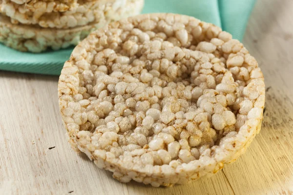 Bolos de arroz orgânico saudável — Fotografia de Stock