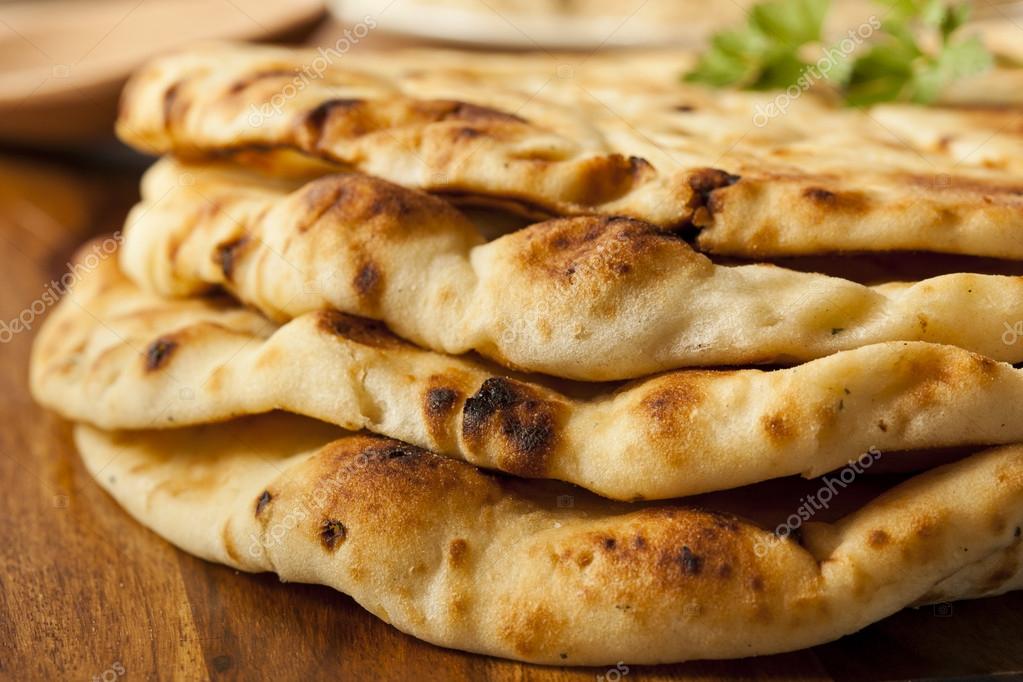 Homemade Indian Naan Flatbread Stock Photo by ©bhofack2 30238613