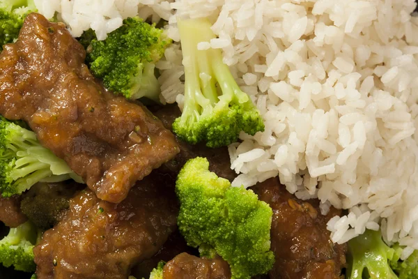 Carne de res asiática casera y brócoli — Foto de Stock