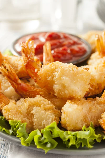 Fried Organic Coconut Shrimp — Stock Photo, Image