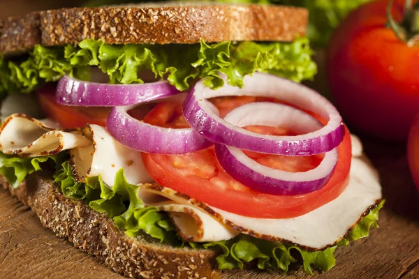 Сэндвич с индейкой — стоковое фото
