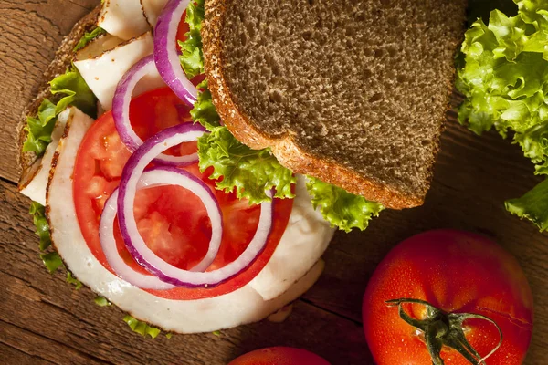Házi pulyka szendvics — Stock Fotó