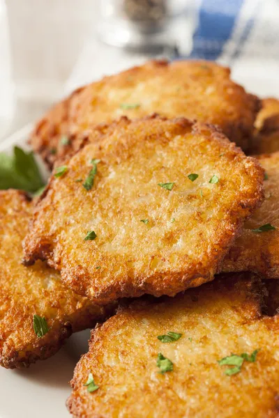 Homemade Traditional Potato Pancake Latke — Stock Photo, Image