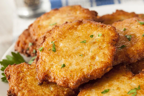 Panqueque de papa tradicional hecho en casa Latke —  Fotos de Stock