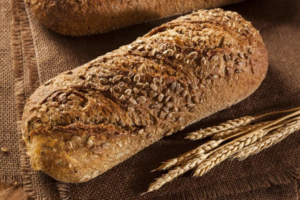 Pan de trigo integral casero fresco — Foto de Stock