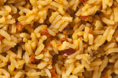 ev yapımı İspanyol rice maydanoz ile