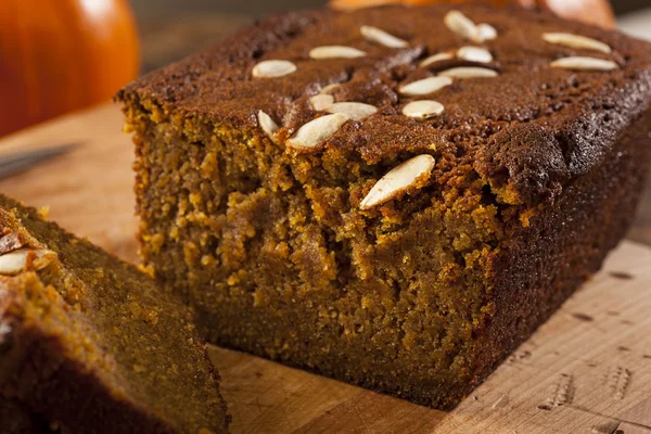 Organic Homemade Pumpkin Bread — Stock Photo, Image