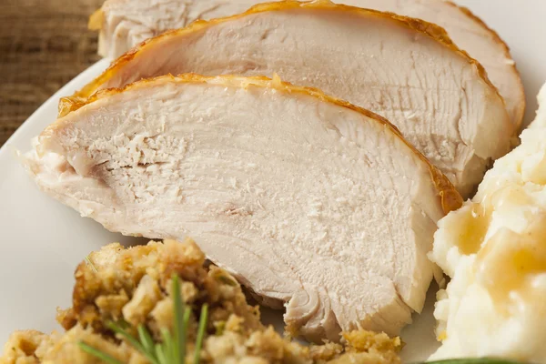 Homemade Sliced Turkey Breast — Stock Photo, Image