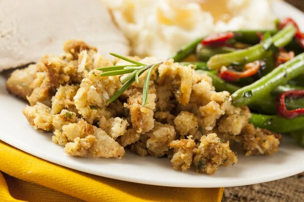 Homemade Thanksgiving Stuffing — Stock Photo, Image