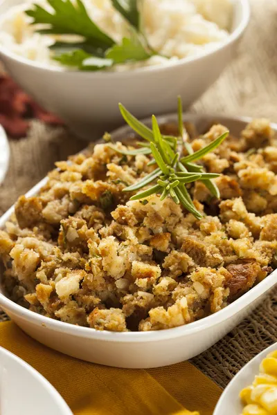 Homemade Thanksgiving Stuffing — Stock Image Homemade Thanksgiving Stuffing Stock Image