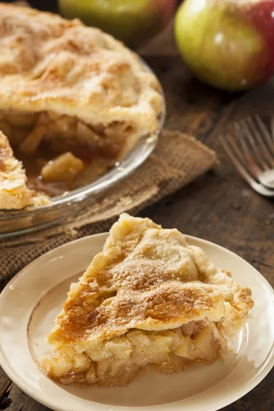 Homemade Organic Apple Pie Dessert — Stock Photo, Image