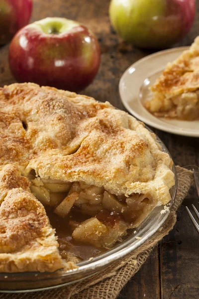 Homemade Organic Apple Pie Dessert — Stock Photo, Image