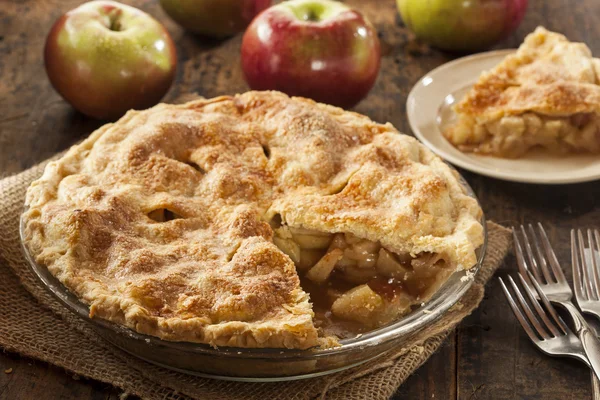 Домашній органічний яблучний пиріг Десерт — стокове фото
