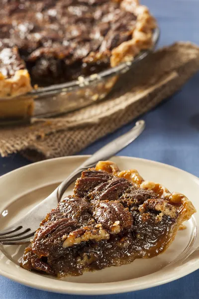 Homemade Delicious Pecan Pie — Stock Photo, Image