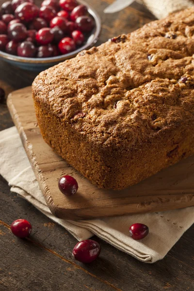 Homemade Delicious Cranberry Bread — Stock Photo, Image