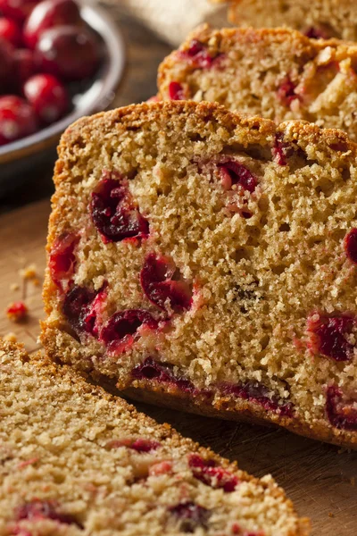 Homemade Delicious Cranberry Bread — Stock Photo, Image