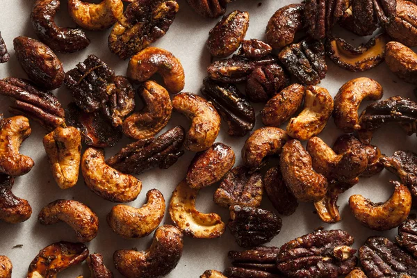 Brown Candied Caramelized Nuts — Stock Photo, Image