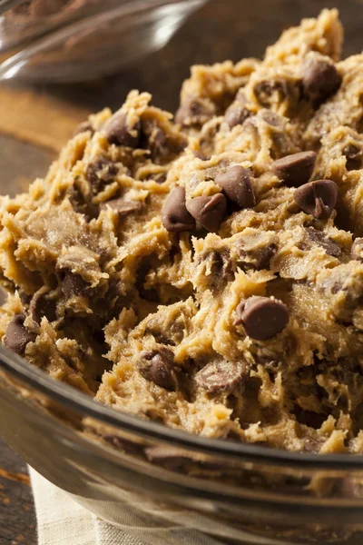 Huisgemaakte chocolade chip cookie deeg — Stockfoto