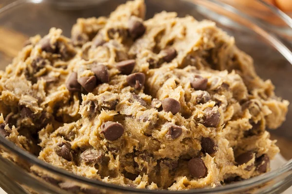 Homemade Chocolate Chip Cookie Dough — Stock Photo, Image