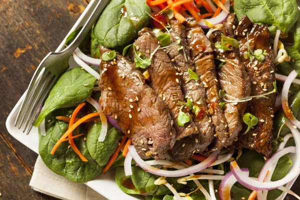 Asiático cortado salada de carne — Fotografia de Stock