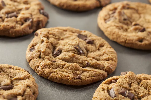 Домашнє печиво з шоколадними чіпсами — стокове фото
