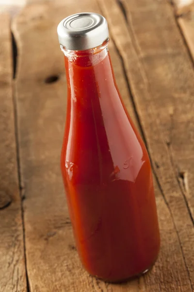 Salsa al ketchup rosso biologico — Foto Stock