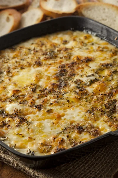 Baked Fontina Cheese Dip — Stock Photo, Image