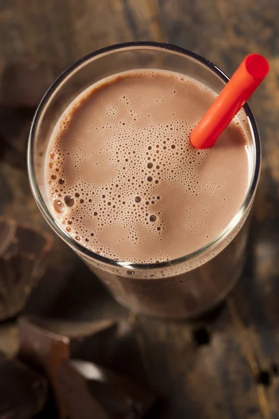 Refreshing Delicious Chocolate Milk — Stock Photo, Image