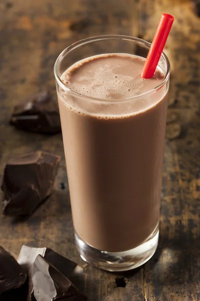 Erfrischende köstliche Schokoladenmilch — Stockfoto