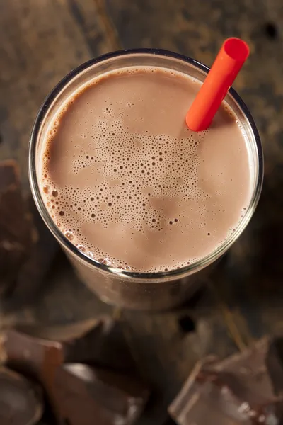 Refrescante Deliciosa Leche de Chocolate —  Fotos de Stock