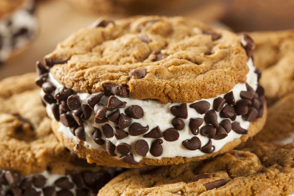 Schokolade Chip Cookie Eis sandiwch — Stockfoto