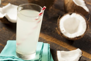 Fresh Organic Coconut Water clipart