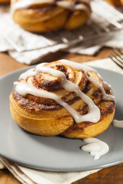 Homemade Cinnamon Roll Pastry clipart