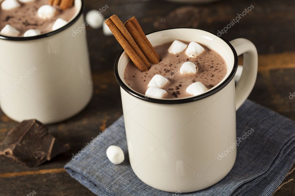 Gourmet Hot Chocolate Milk — Stock Photo © bhofack2 36782949
