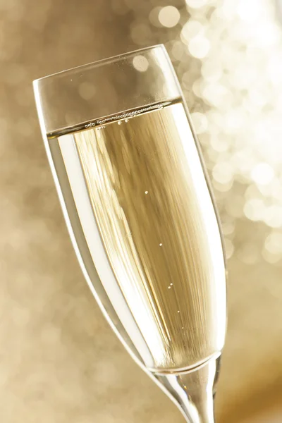 Bubbling Champagne in a Glass