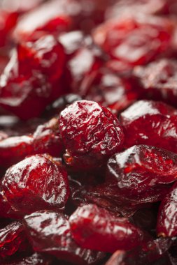 Organik kırmızı kurutulmuş cranberries