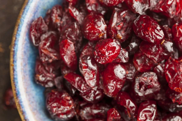 Cranberries secas vermelhas orgânicas — Fotografia de Stock