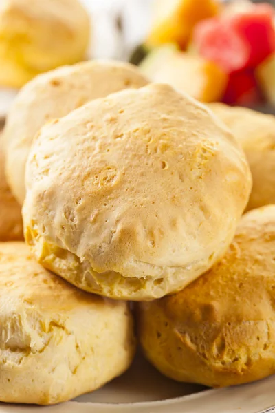 Homemade Hot Buttermilk Biscuits — Stock Photo, Image