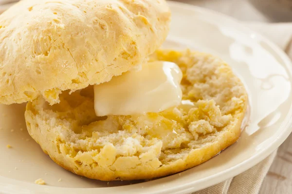 Homemade Hot Buttermilk Biscuits — Stock Photo, Image