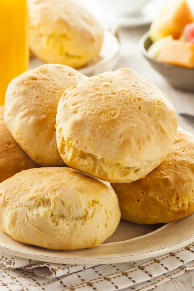 Homemade Hot Buttermilk Biscuits — Stock Photo, Image