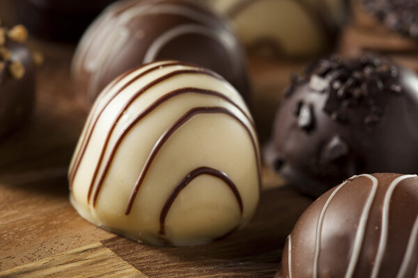 Gourmet Fancy Dark Chocolate Truffle Candy
