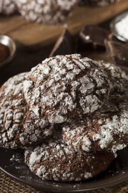 çikolata Krinkıl pudra şekerli kurabiye