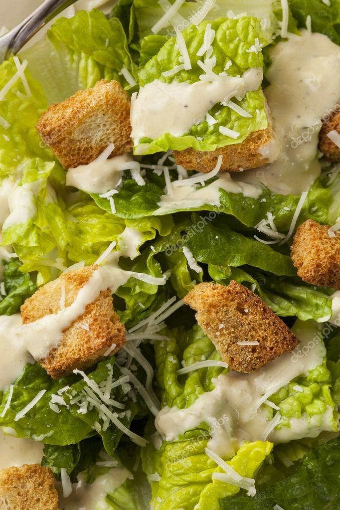 Green Organic Caesar Salad Stock Photo by ©bhofack2 39062955
