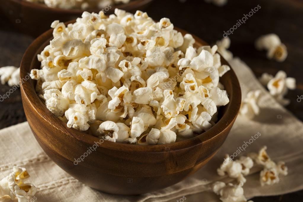 Healthy Buttered Popcorn with Salt Stock Photo by ©bhofack2 39063075