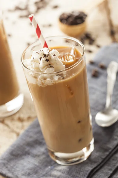 Fancy Iced Coffee with Cream — Stock Photo, Image