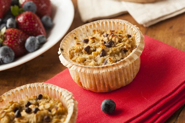 Colazione fatta in casa Farina d'avena Muffin — Foto Stock