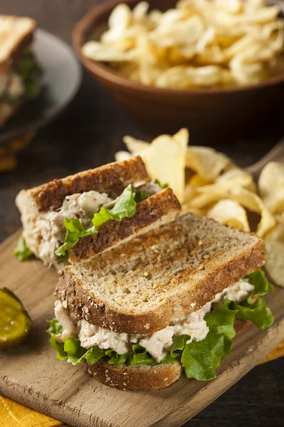 Здоровый сандвич с салатом — стоковое фото