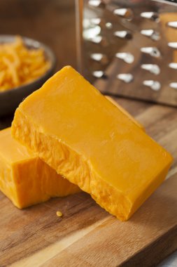 Organic Sharp Cheddar Cheese clipart