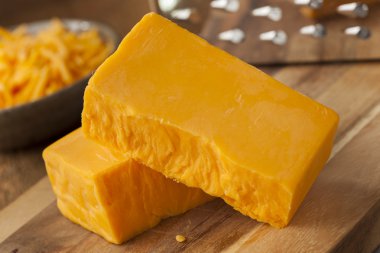 Organic Sharp Cheddar Cheese clipart